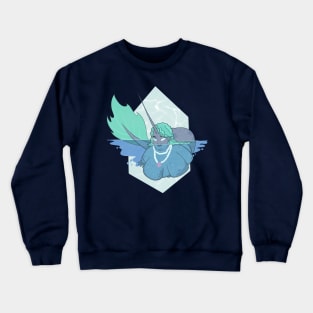 Narwhal Mermaid Babe Crewneck Sweatshirt